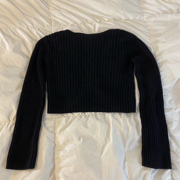 Cropped Zipper Cardigan - Picture 6 of 8